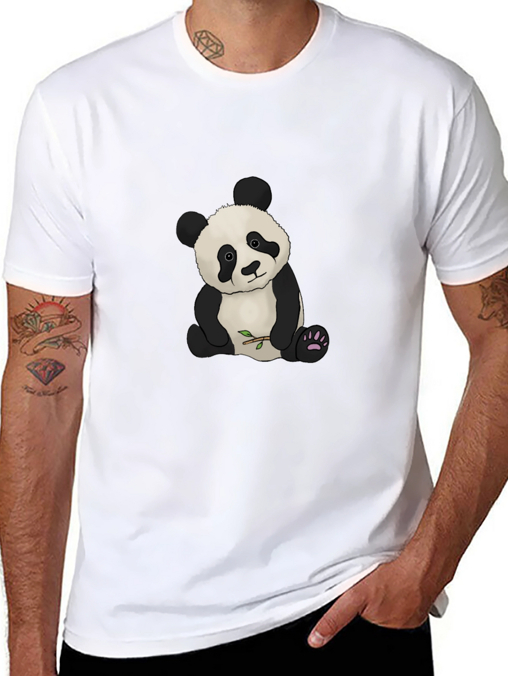 Cute Panda Bear Graphic T-Shirt