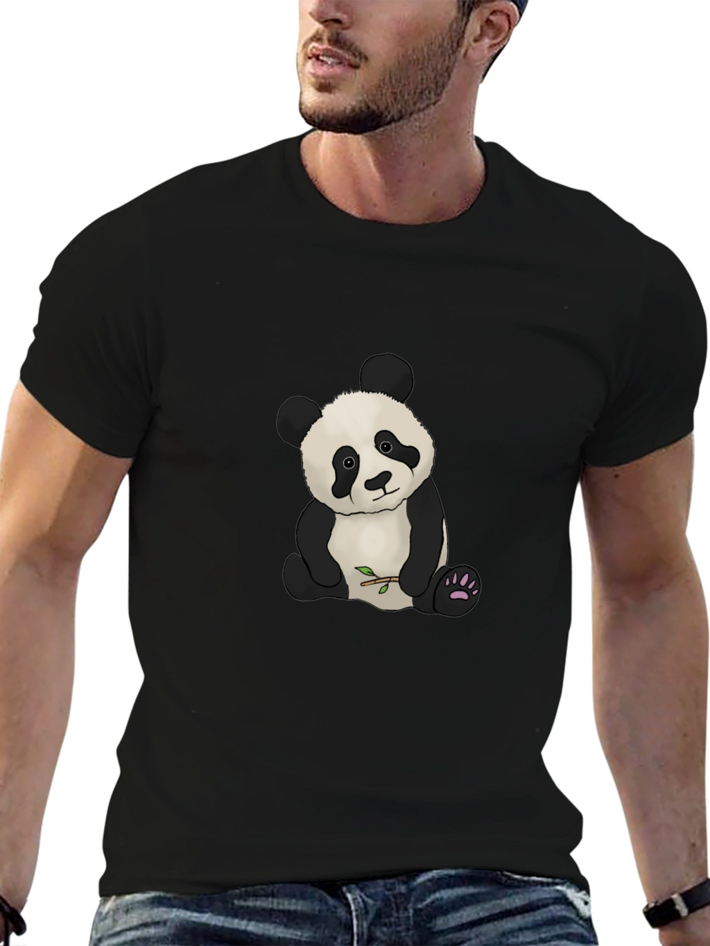 Cute Panda Bear Graphic T-Shirt