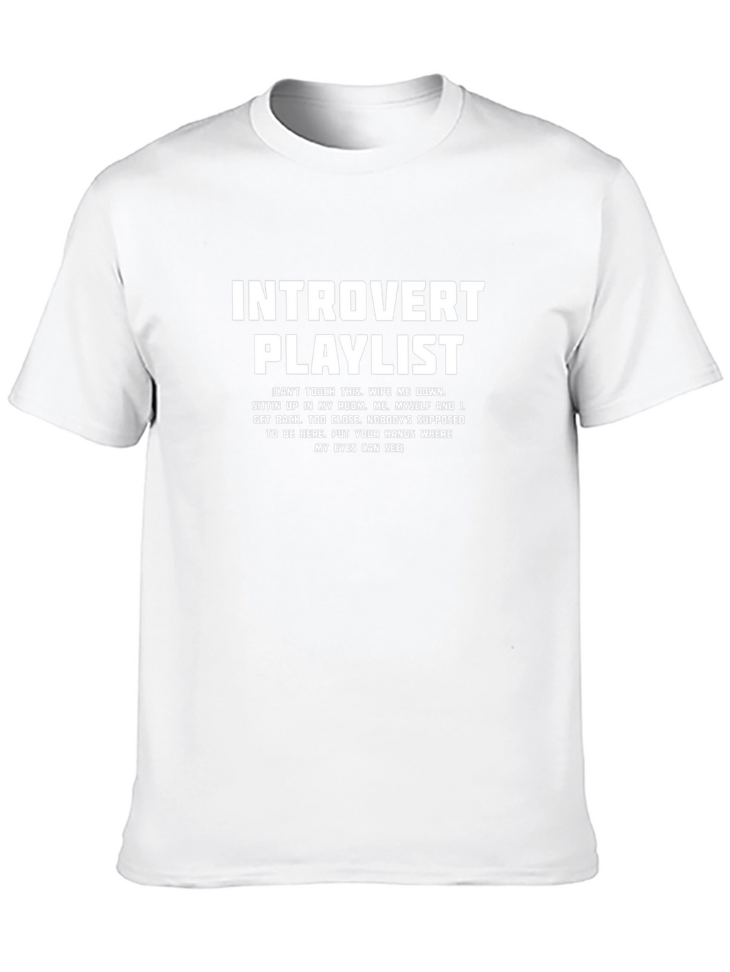 Introvert Playlist Graphic T-Shirt