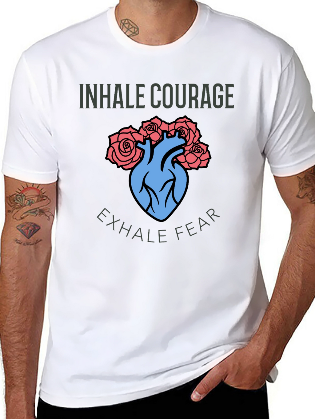 Inhale Courage Exhale Fear T-Shirt