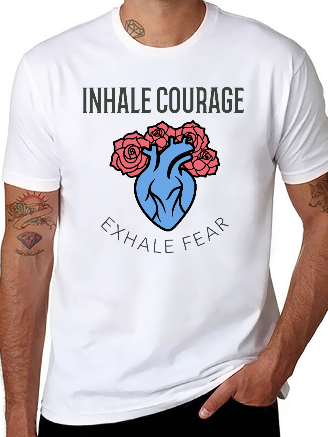 Inhale Courage Exhale Fear T-Shirt