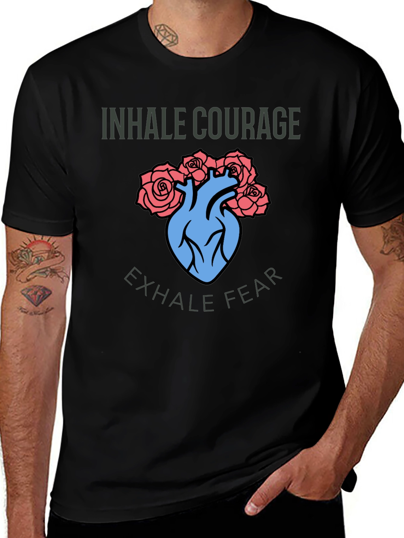 Inhale Courage Exhale Fear T-Shirt