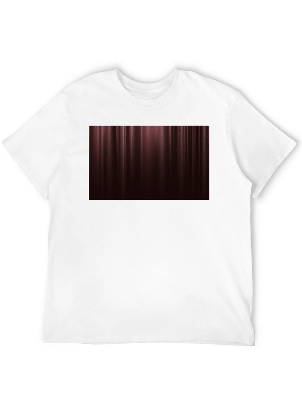 Elegant Maroon Gradient T-Shirt