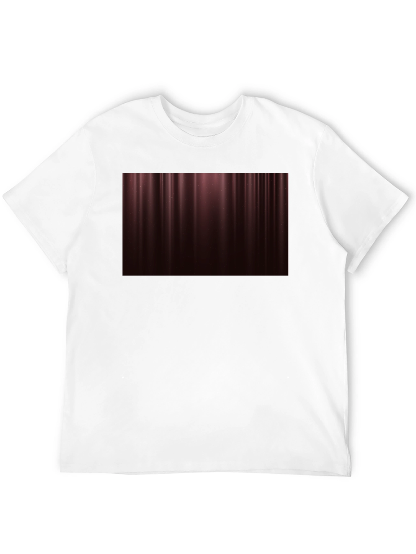 Elegant Maroon Gradient T-Shirt