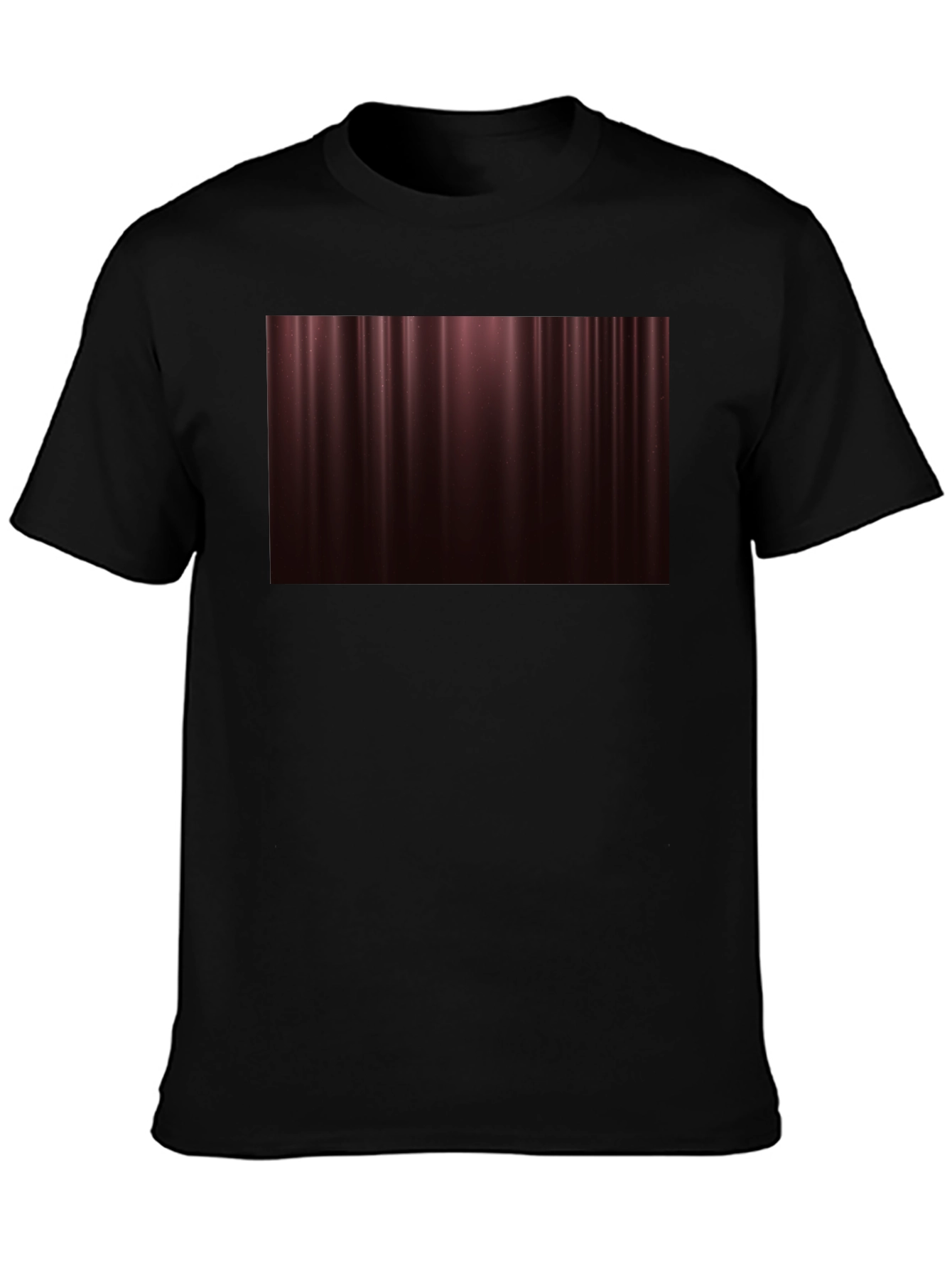 Elegant Maroon Gradient T-Shirt