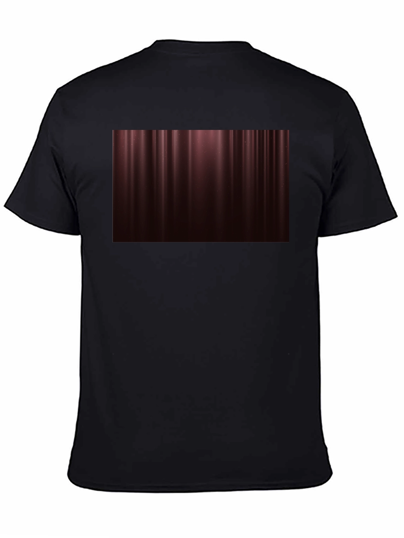 Elegant Maroon Gradient T-Shirt
