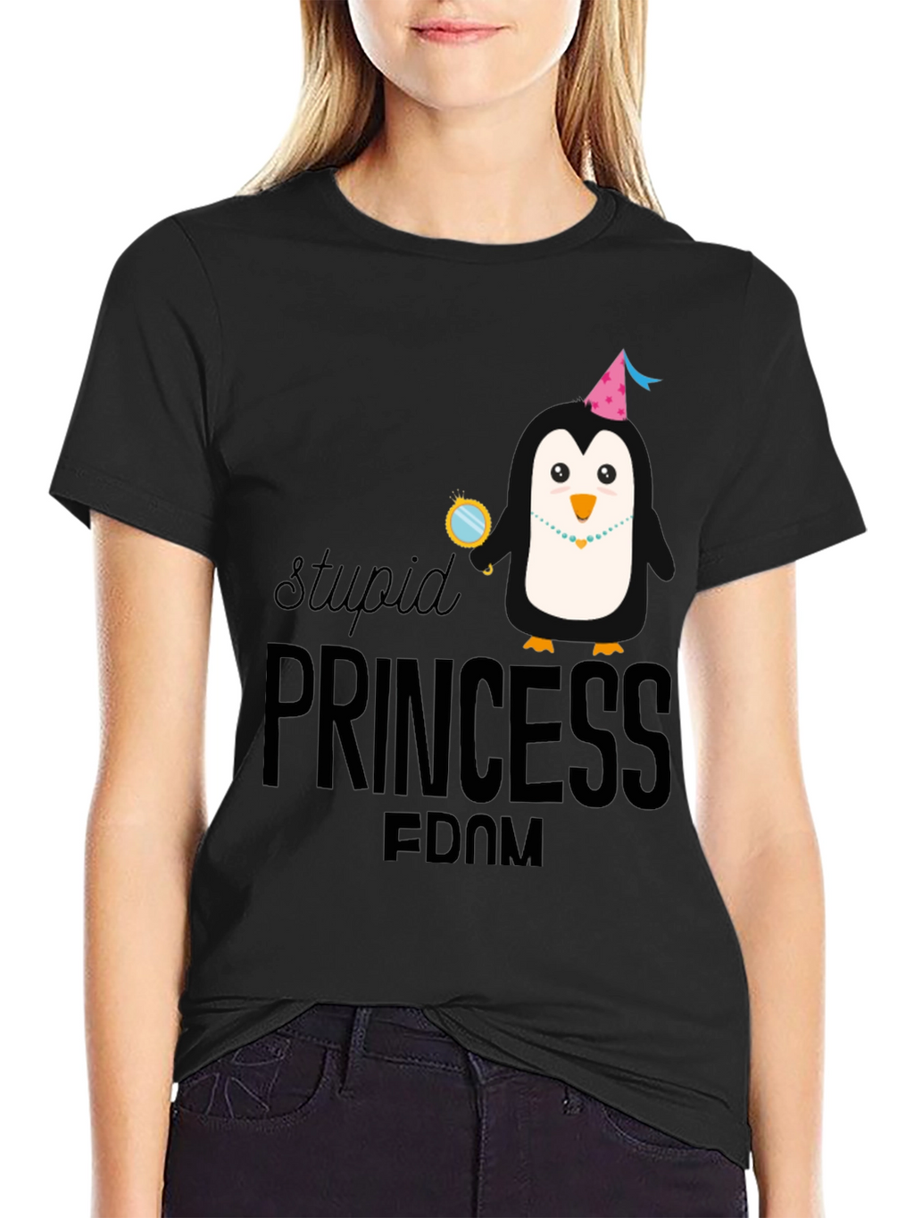 Stupid Princess-Dom Penguin T-Shirt