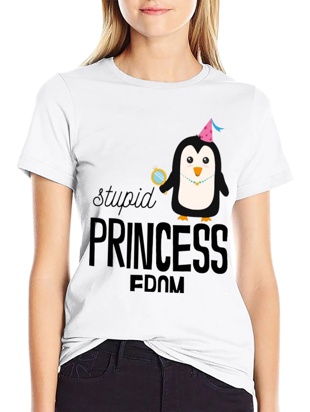 Stupid Princess-Dom Penguin T-Shirt