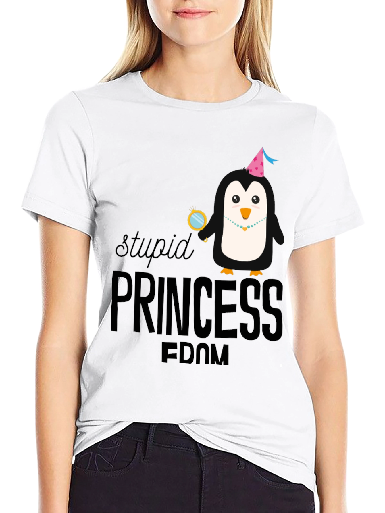 Stupid Princess-Dom Penguin T-Shirt