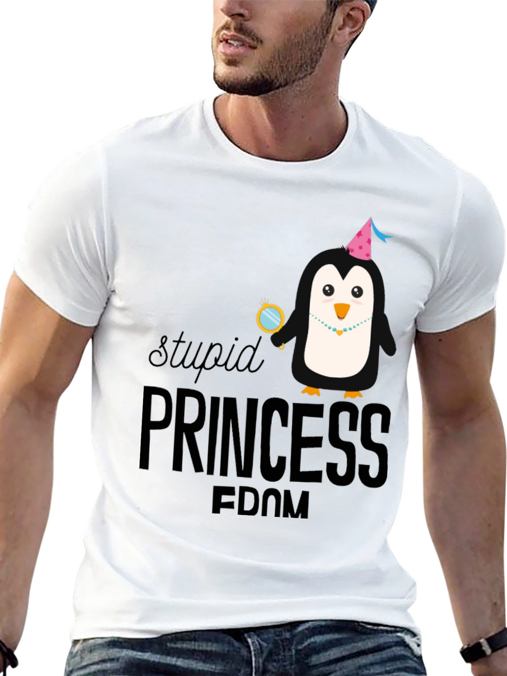 Stupid Princess-Dom Penguin T-Shirt