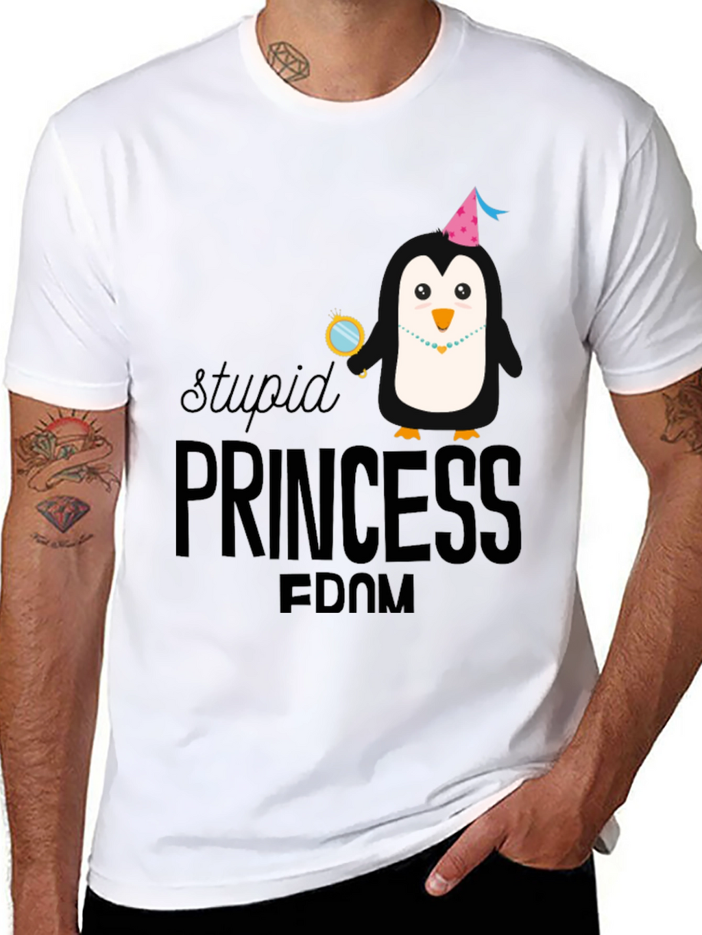 Stupid Princess-Dom Penguin T-Shirt