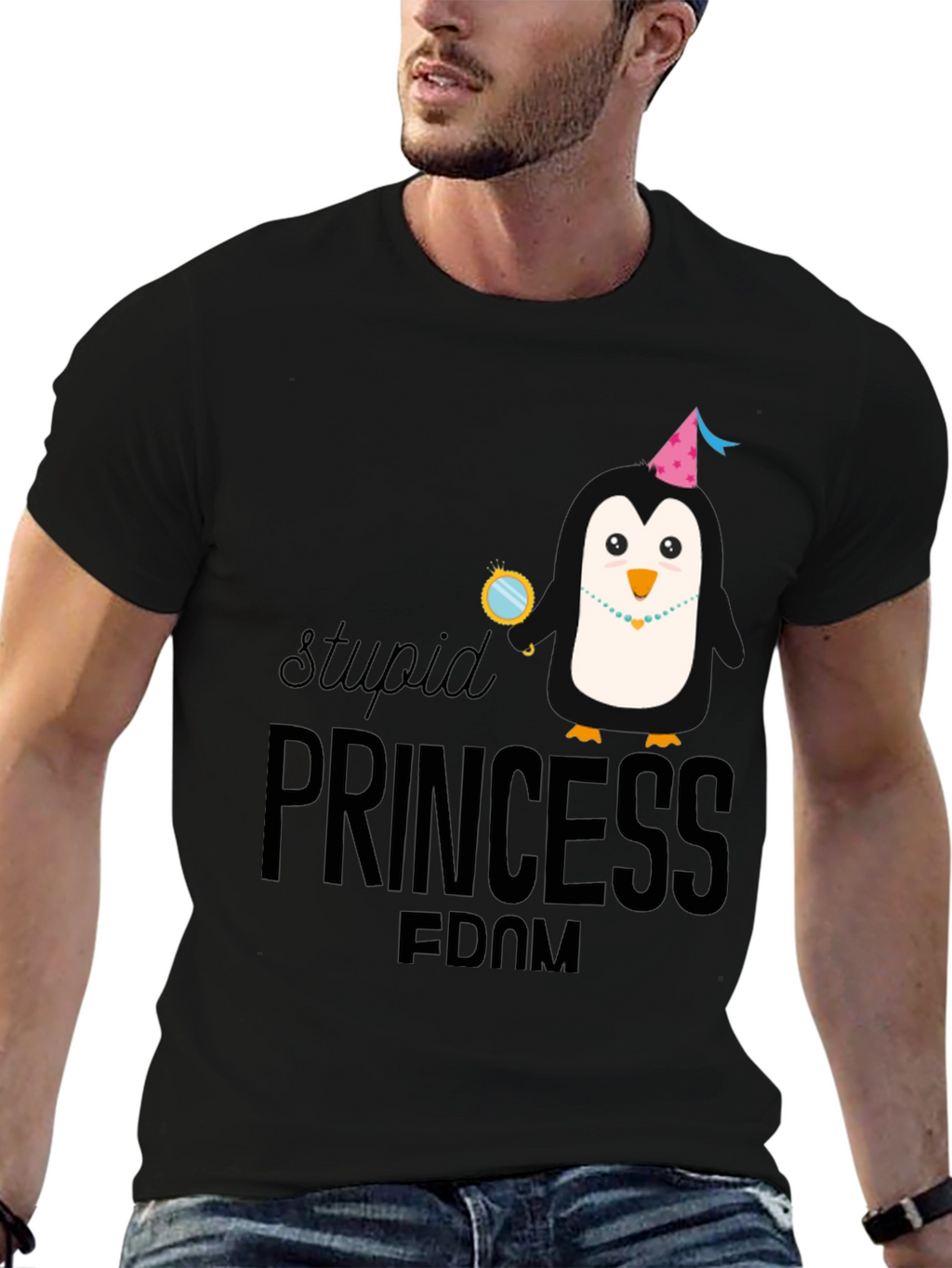 Stupid Princess-Dom Penguin T-Shirt
