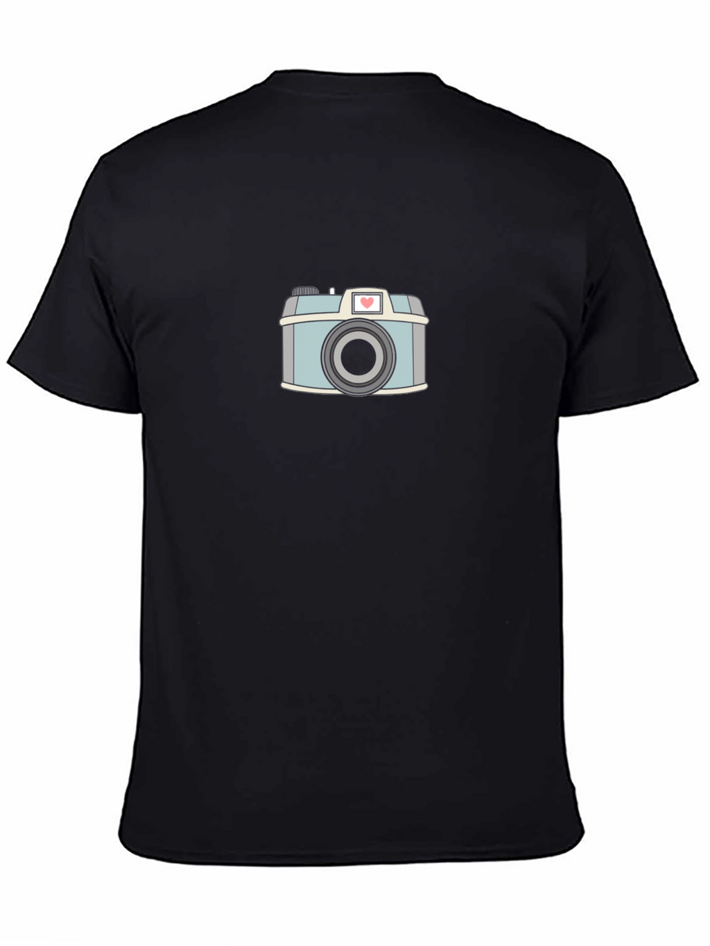 Retro Camera Graphic Tee - Black