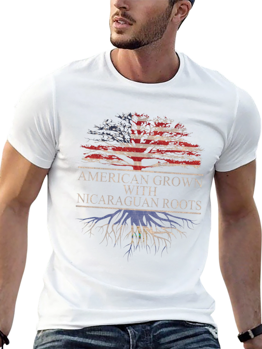 American Grown Nicaraguan Roots T-Shirt