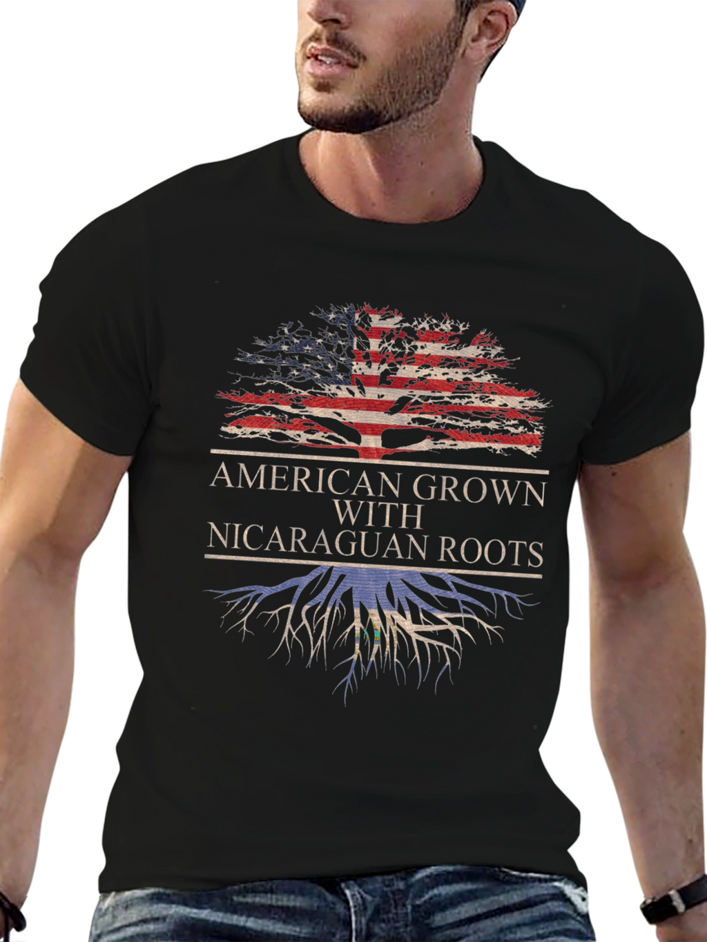 American Grown Nicaraguan Roots T-Shirt