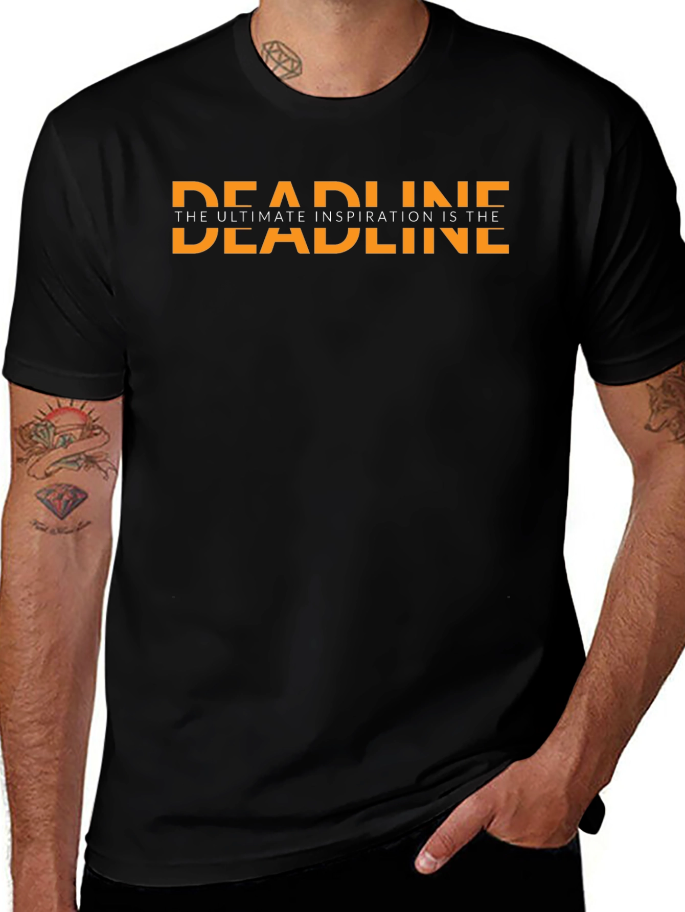 Deadline Inspiration Graphic Tee - Black