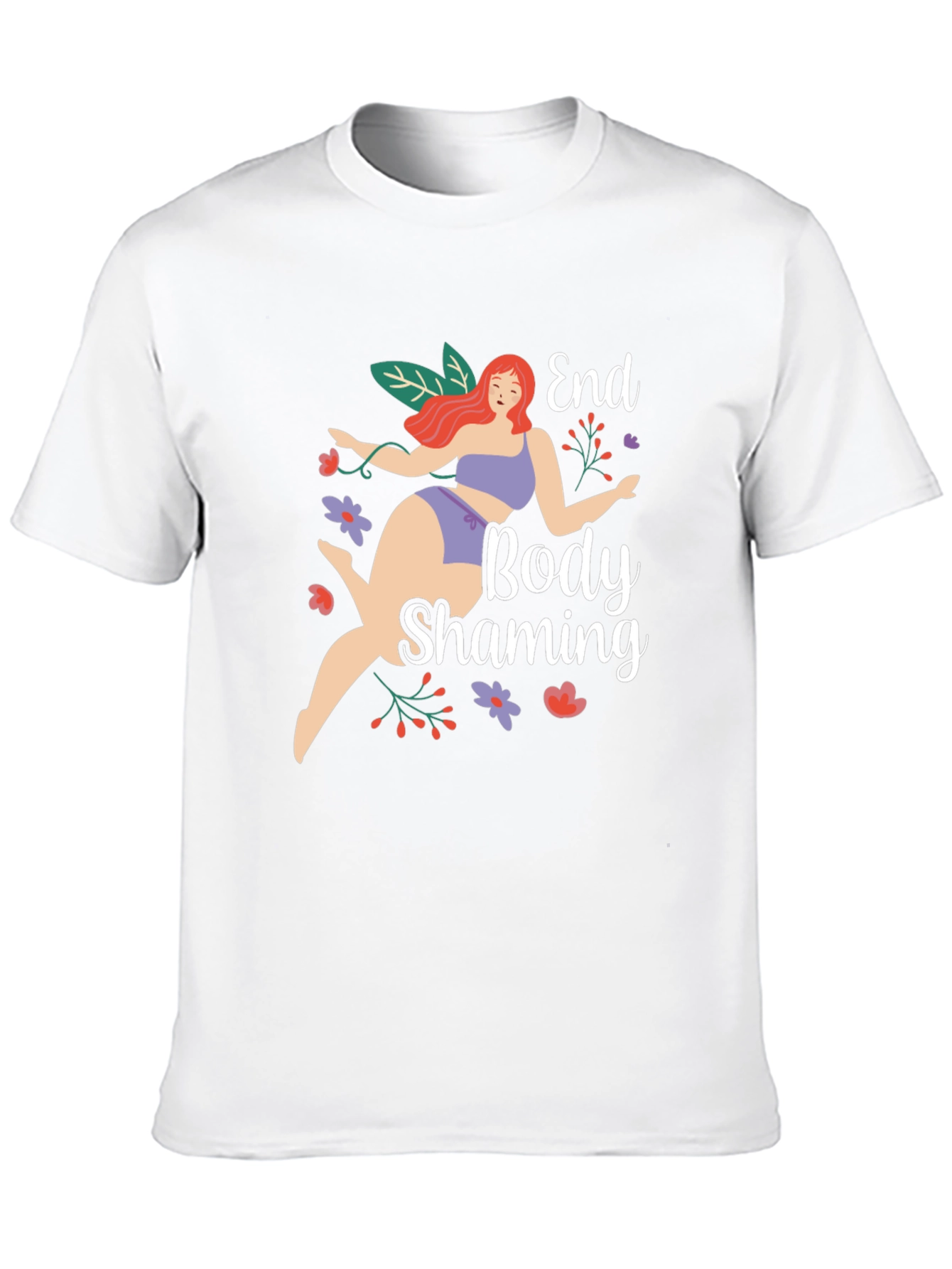 End Body Shaming Black Graphic T-Shirt