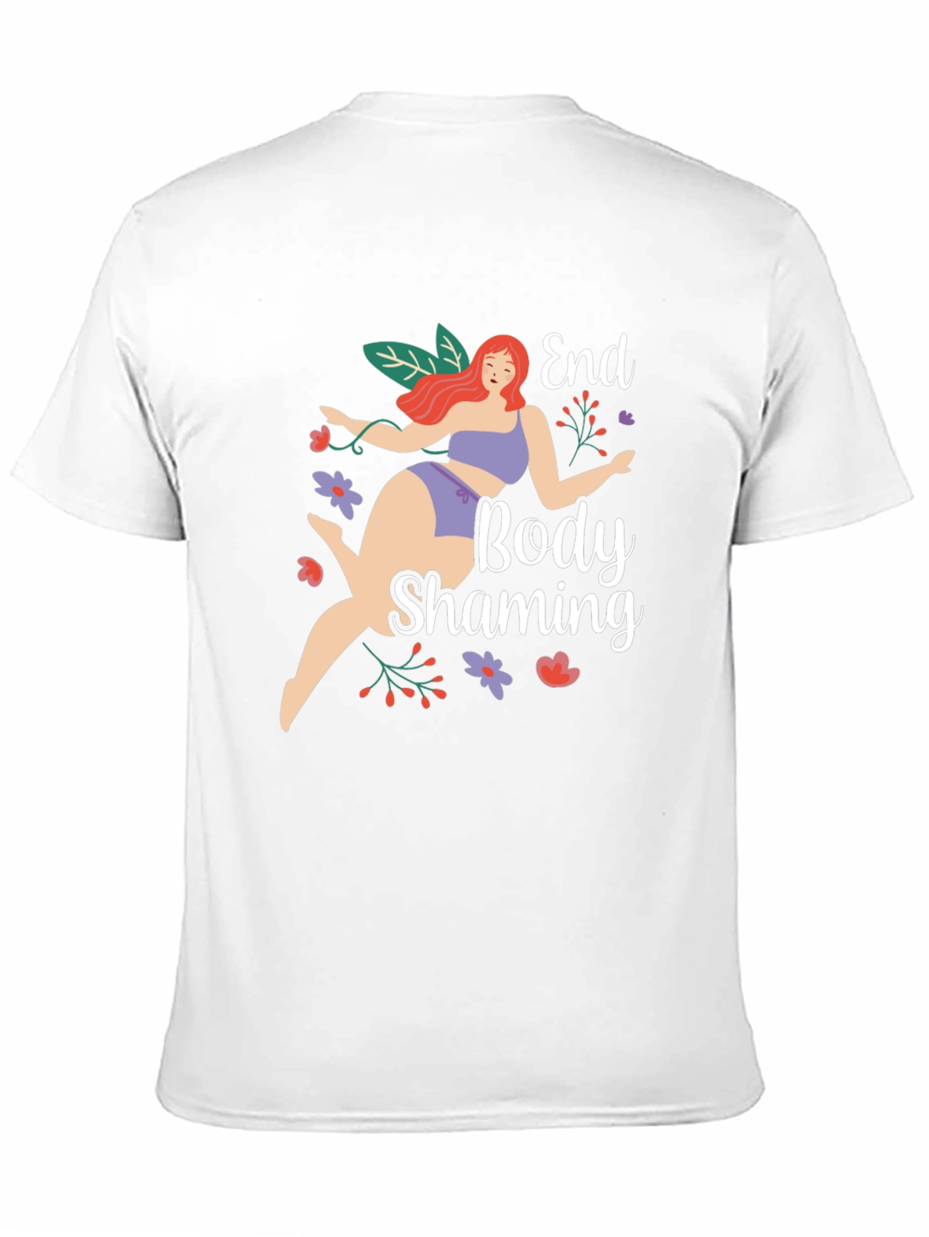 End Body Shaming Black Graphic T-Shirt