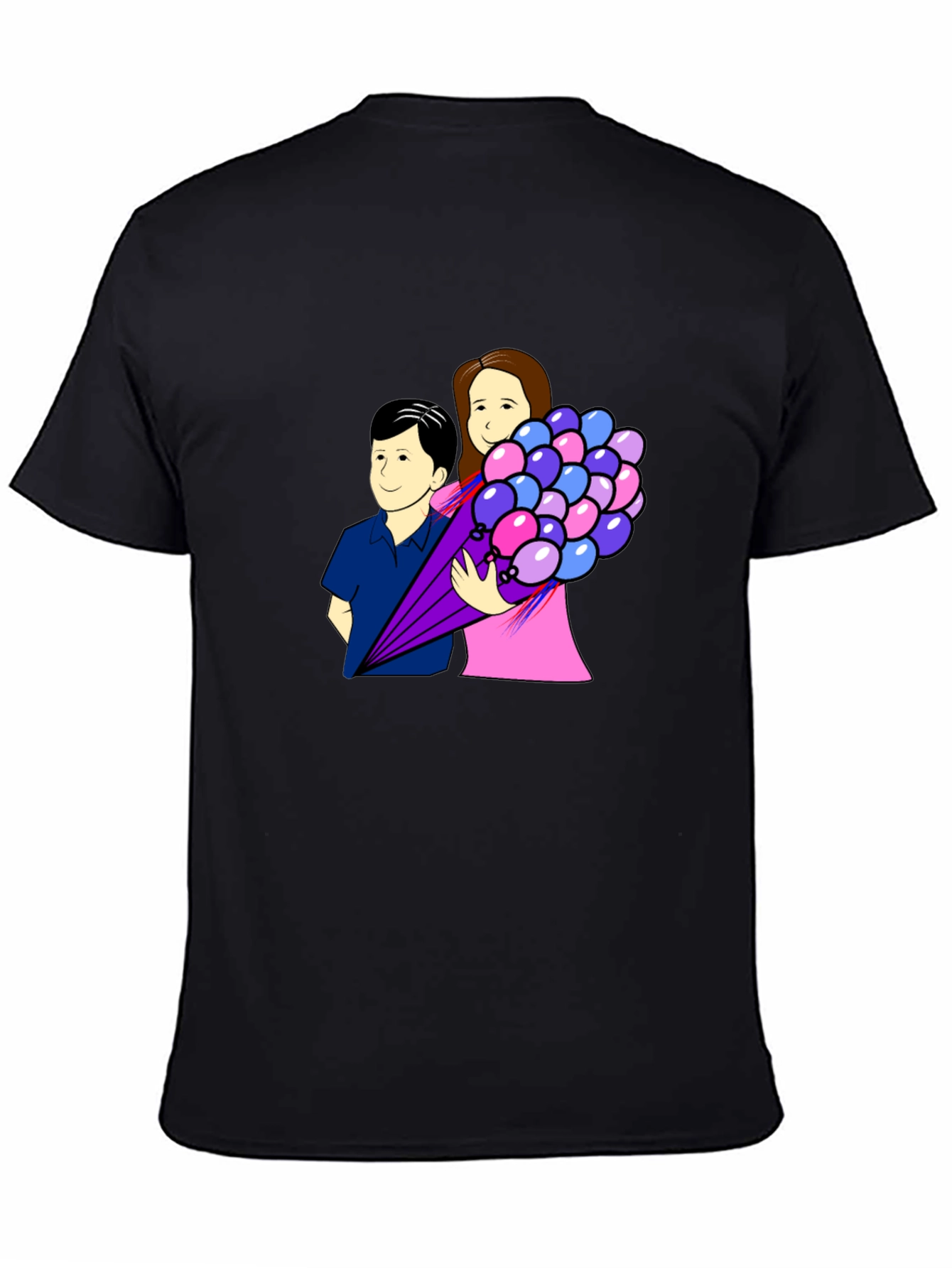Couple Holding Balloons Graphic Tee