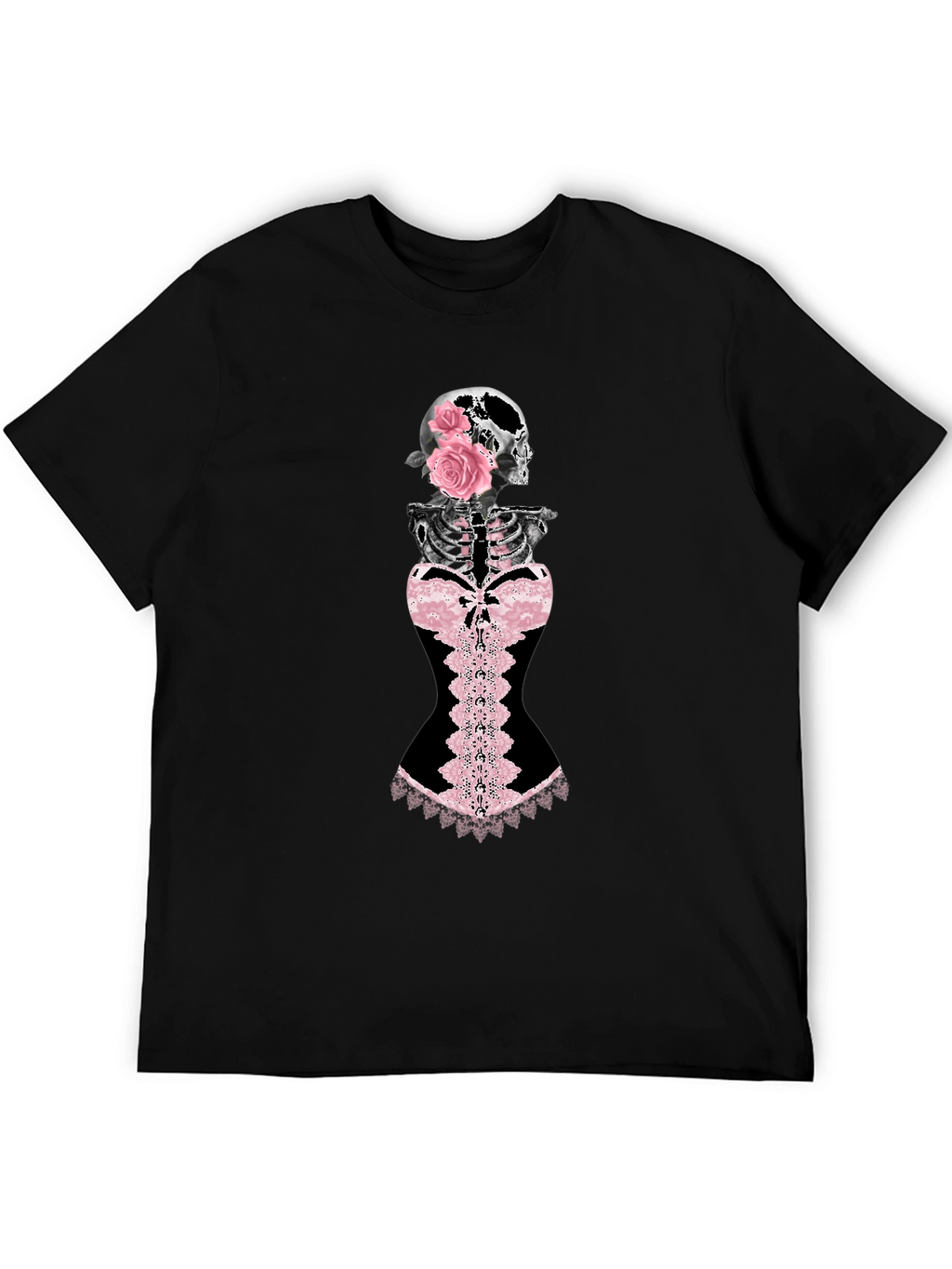 Skull & Roses Corset Graphic Tee
