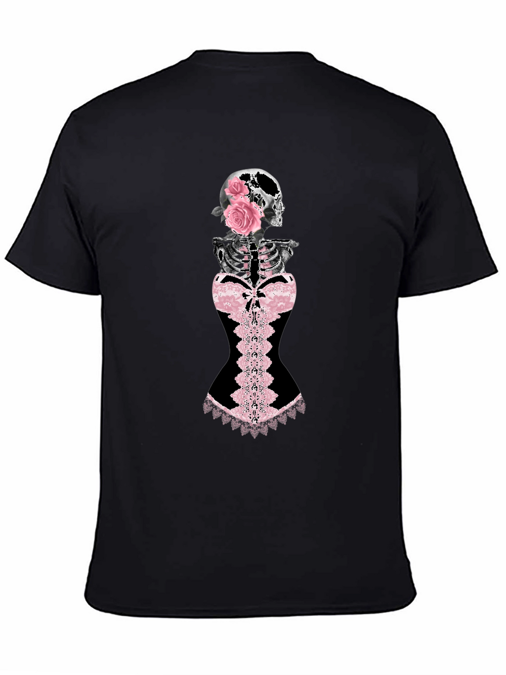 Skull & Roses Corset Graphic Tee