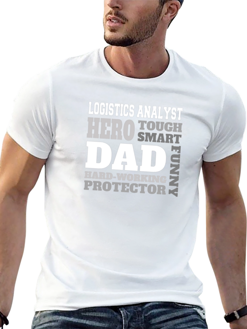 Logistics Analyst Dad Hero T-Shirt
