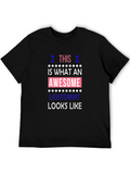 Awesome Lieutenant Graphic Tee - Black Cotton T-Shirt