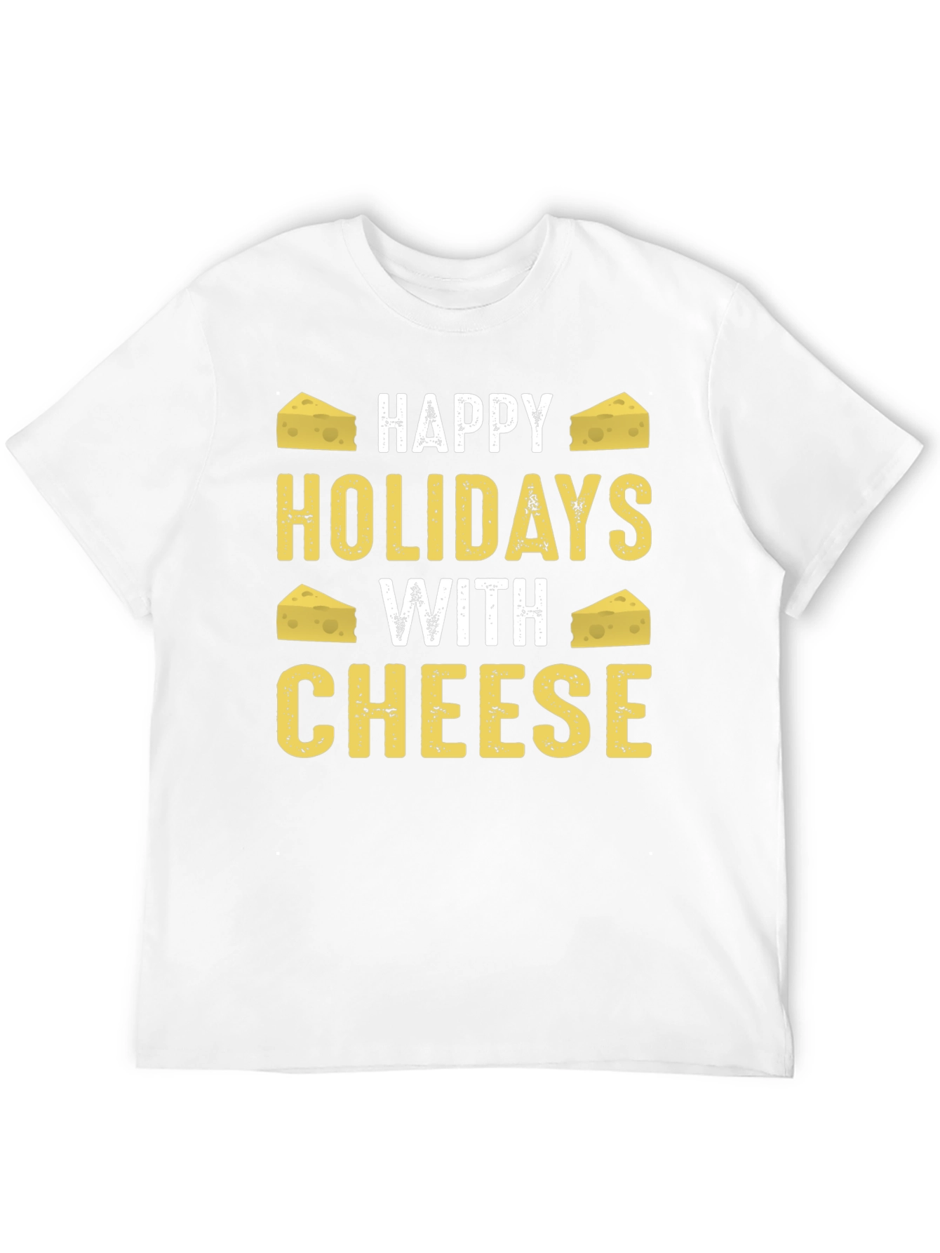 Happy Holidays With Cheese Graphic T-Shirt