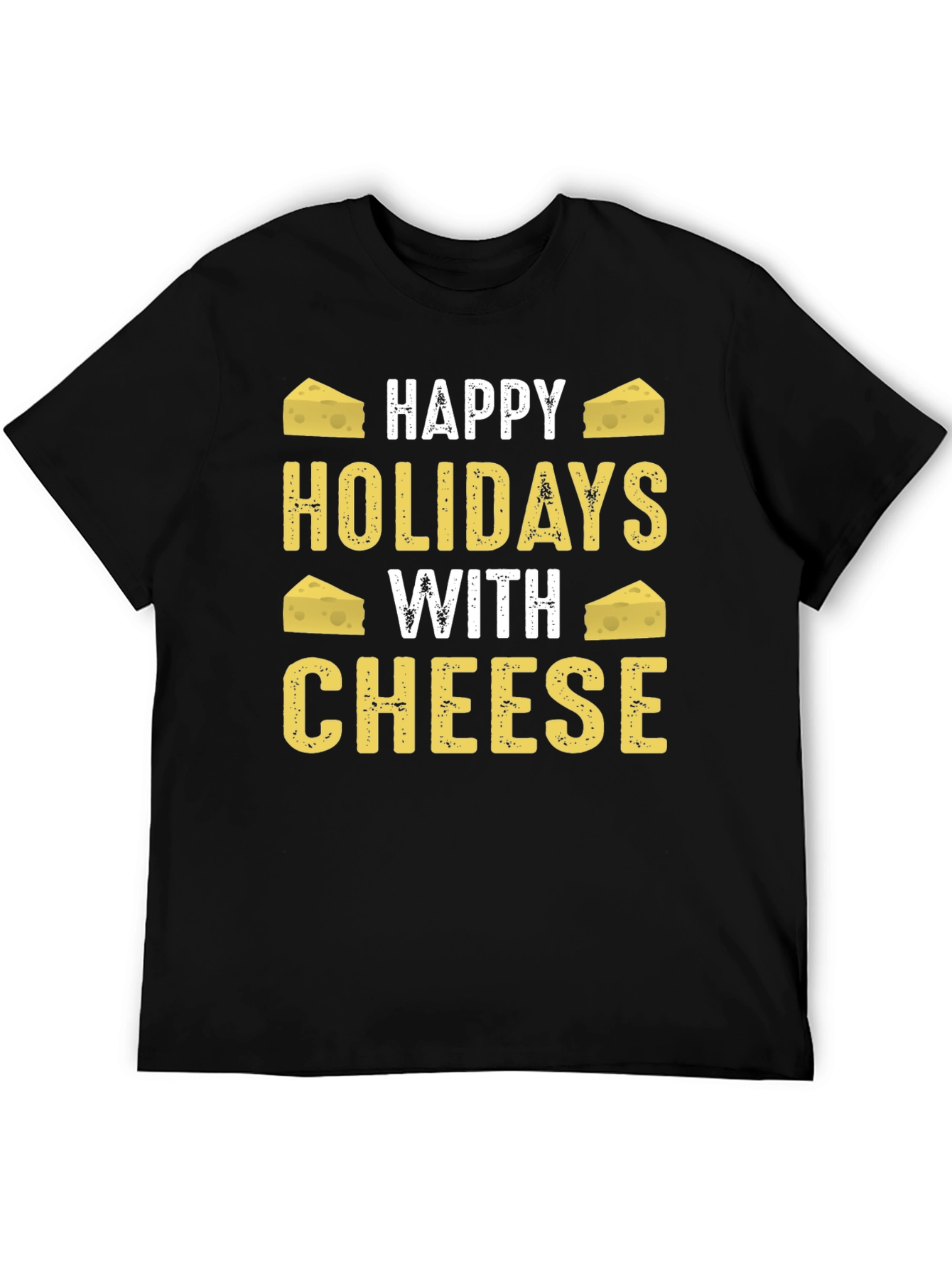 Happy Holidays With Cheese Graphic T-Shirt