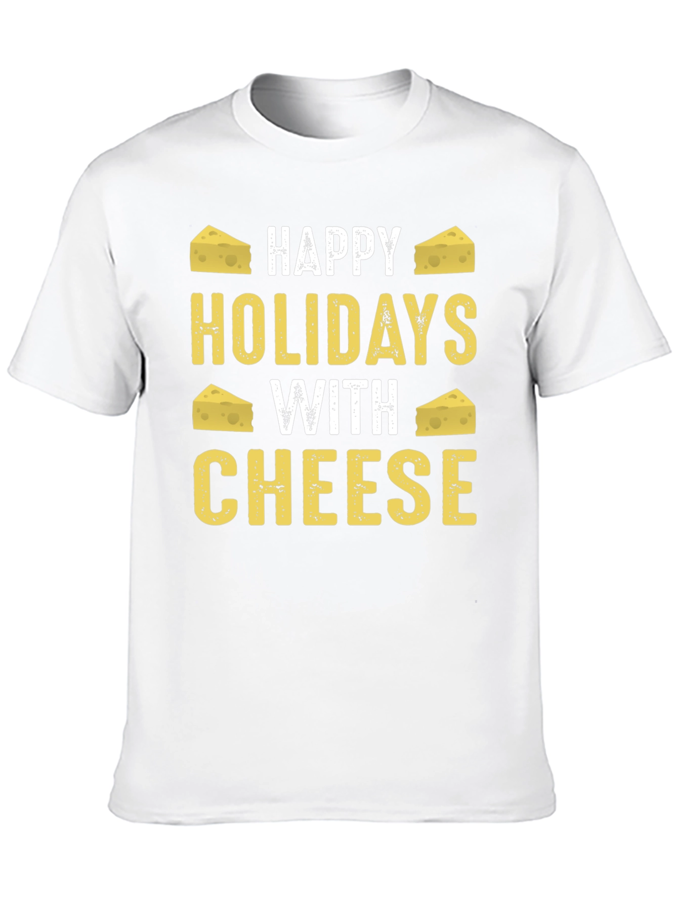 Happy Holidays With Cheese Graphic T-Shirt