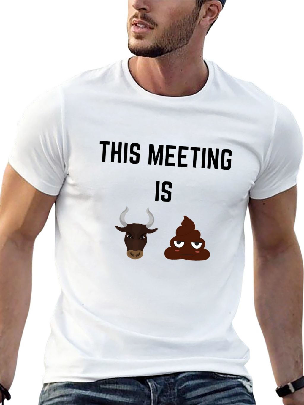 Funny This Meeting is Bullshit Graphic Tee