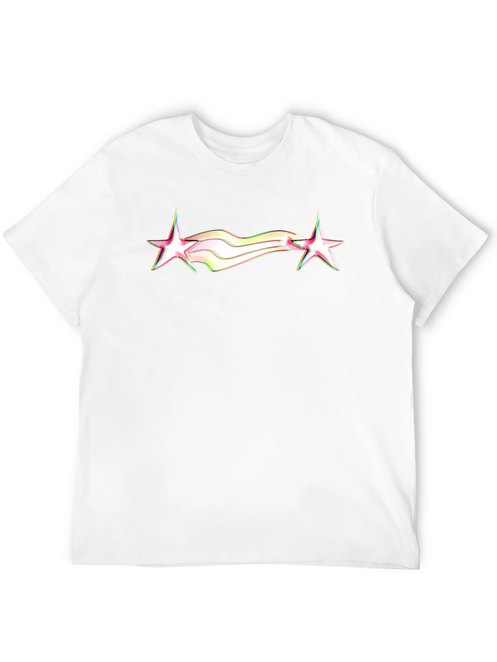 Retro Star Graphic Tee - Black Cotton Blend
