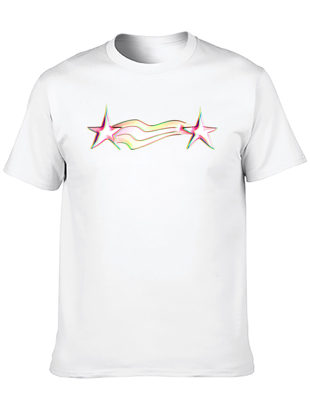 Retro Star Graphic Tee - Black Cotton Blend