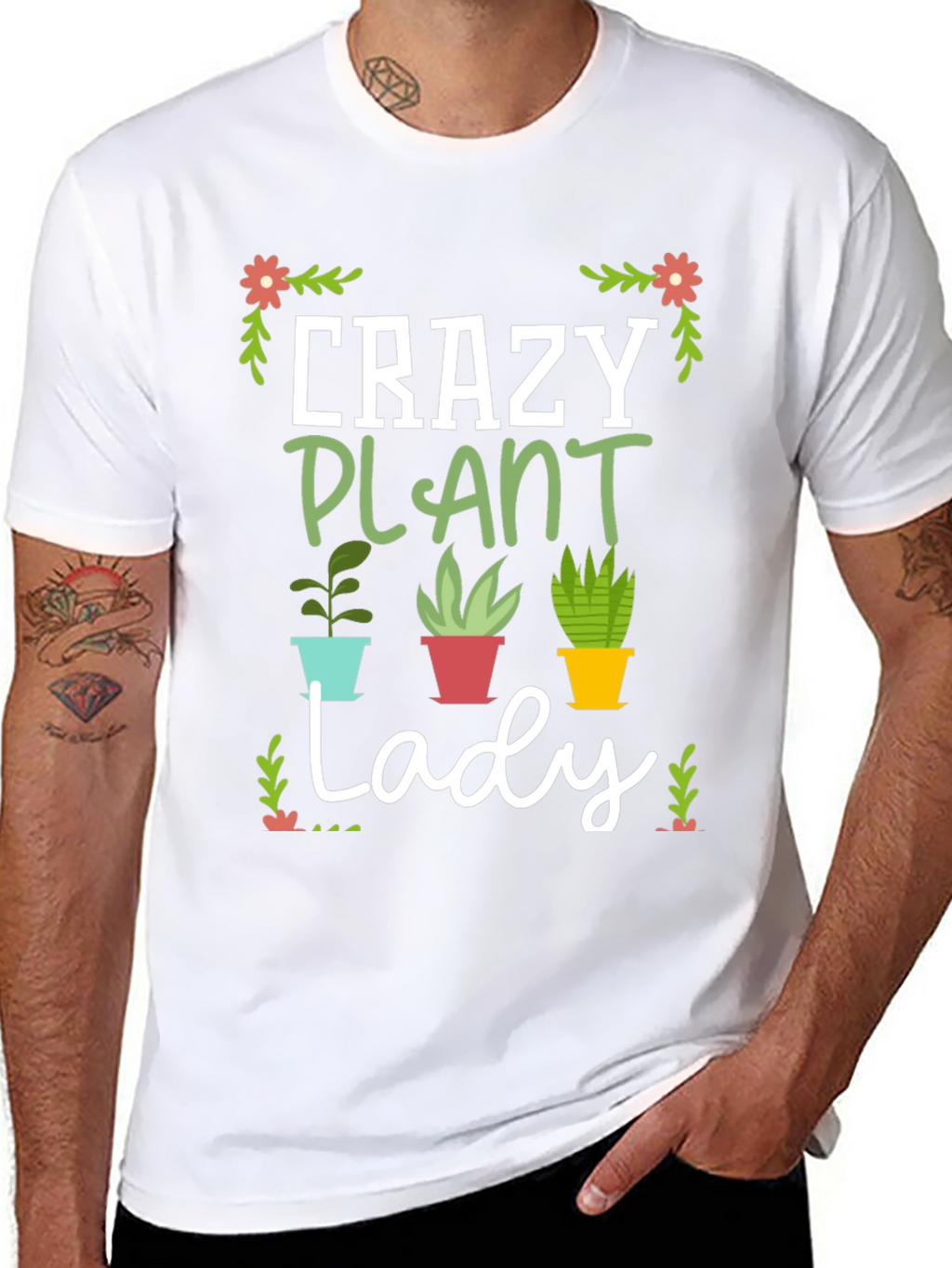 Crazy Plant Lady Graphic T-Shirt