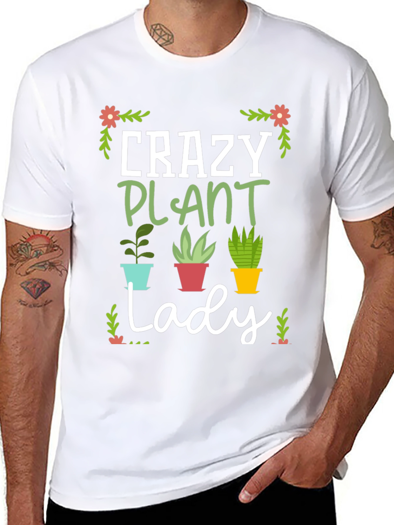Crazy Plant Lady Graphic T-Shirt