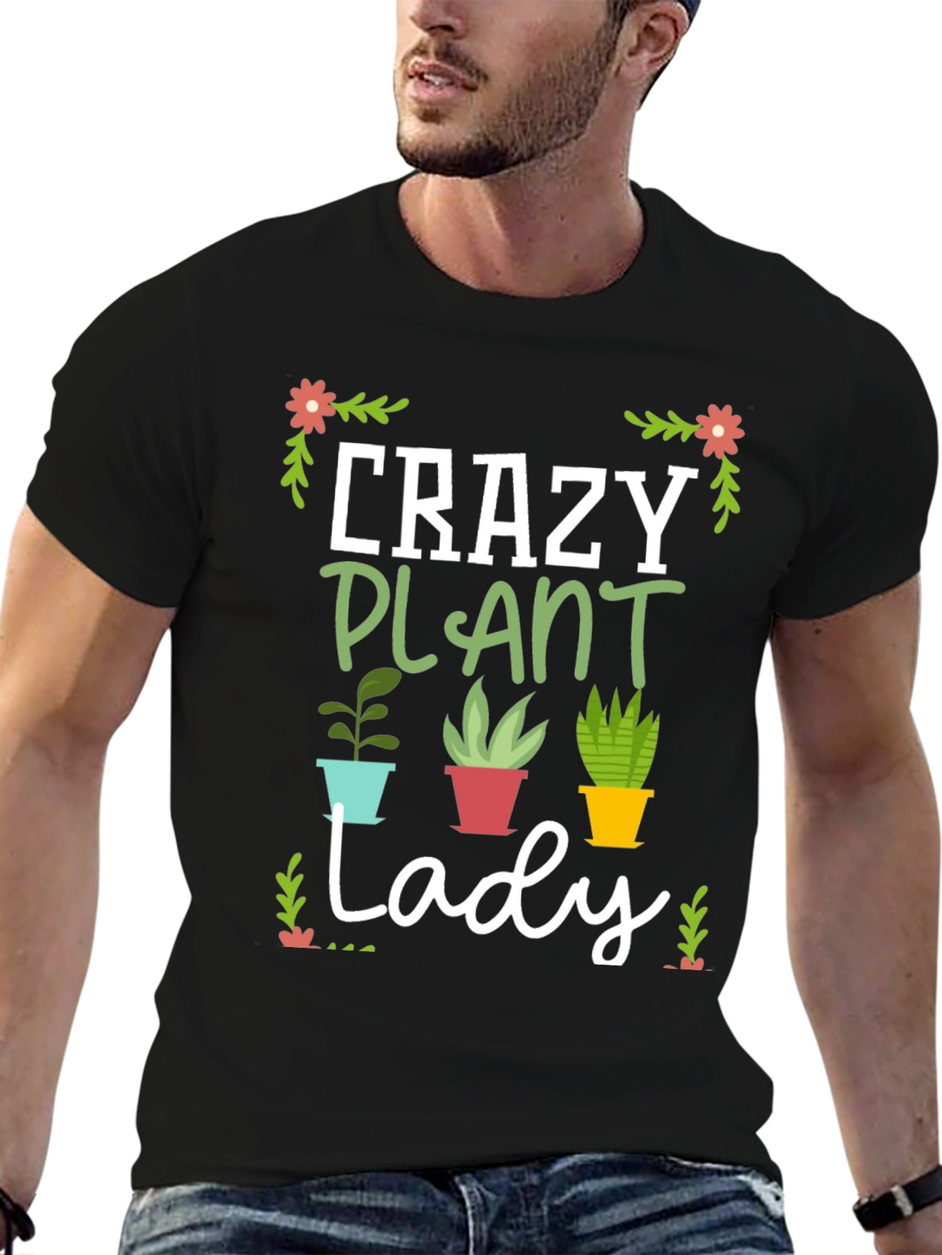 Crazy Plant Lady Graphic T-Shirt
