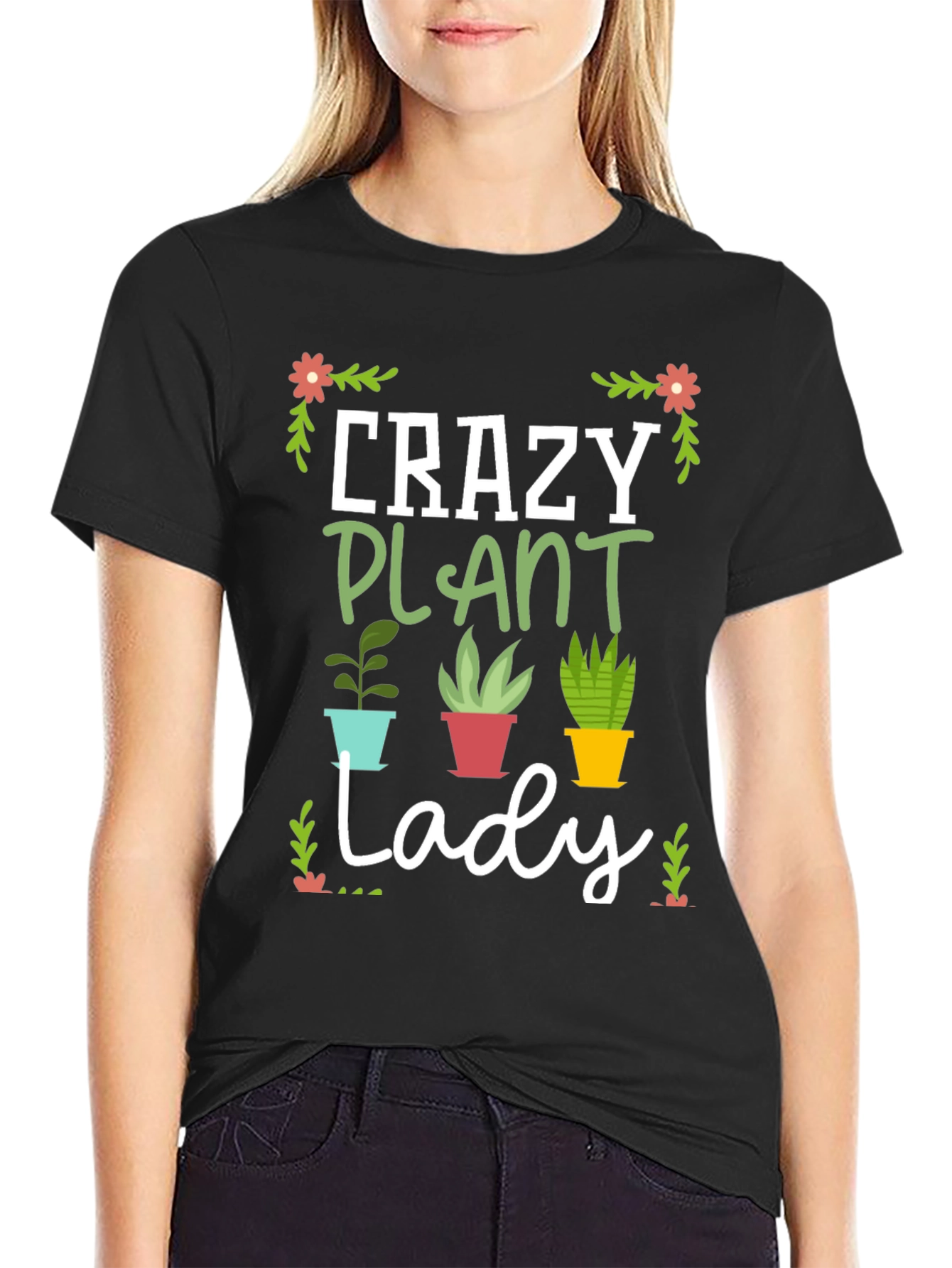 Crazy Plant Lady Graphic T-Shirt