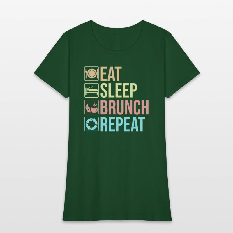 Eat Sleep Brunch Squad Repeat Breakfast Lunch