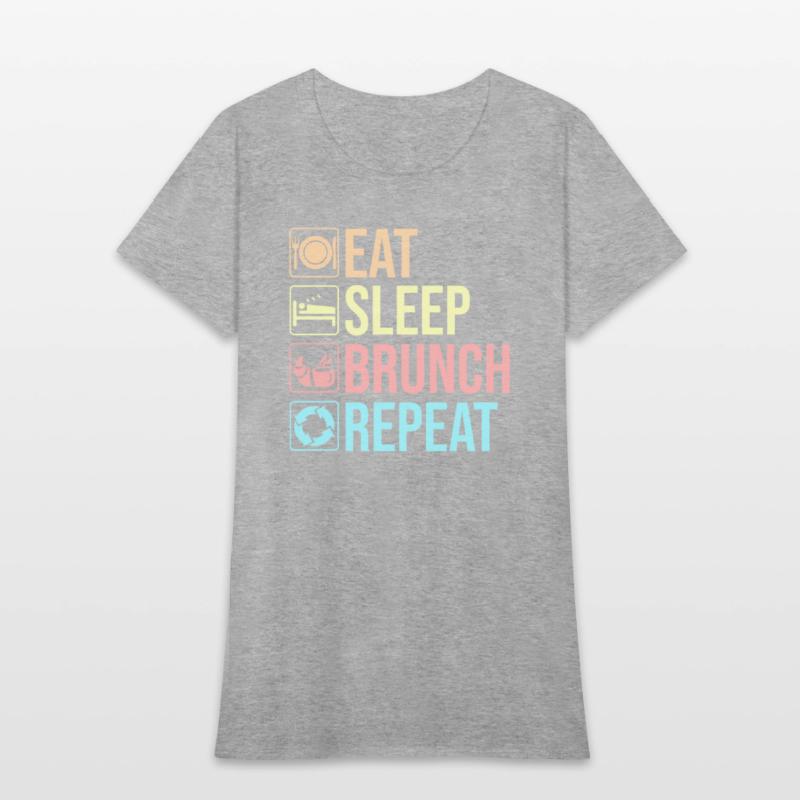 Eat Sleep Brunch Squad Repeat Breakfast Lunch