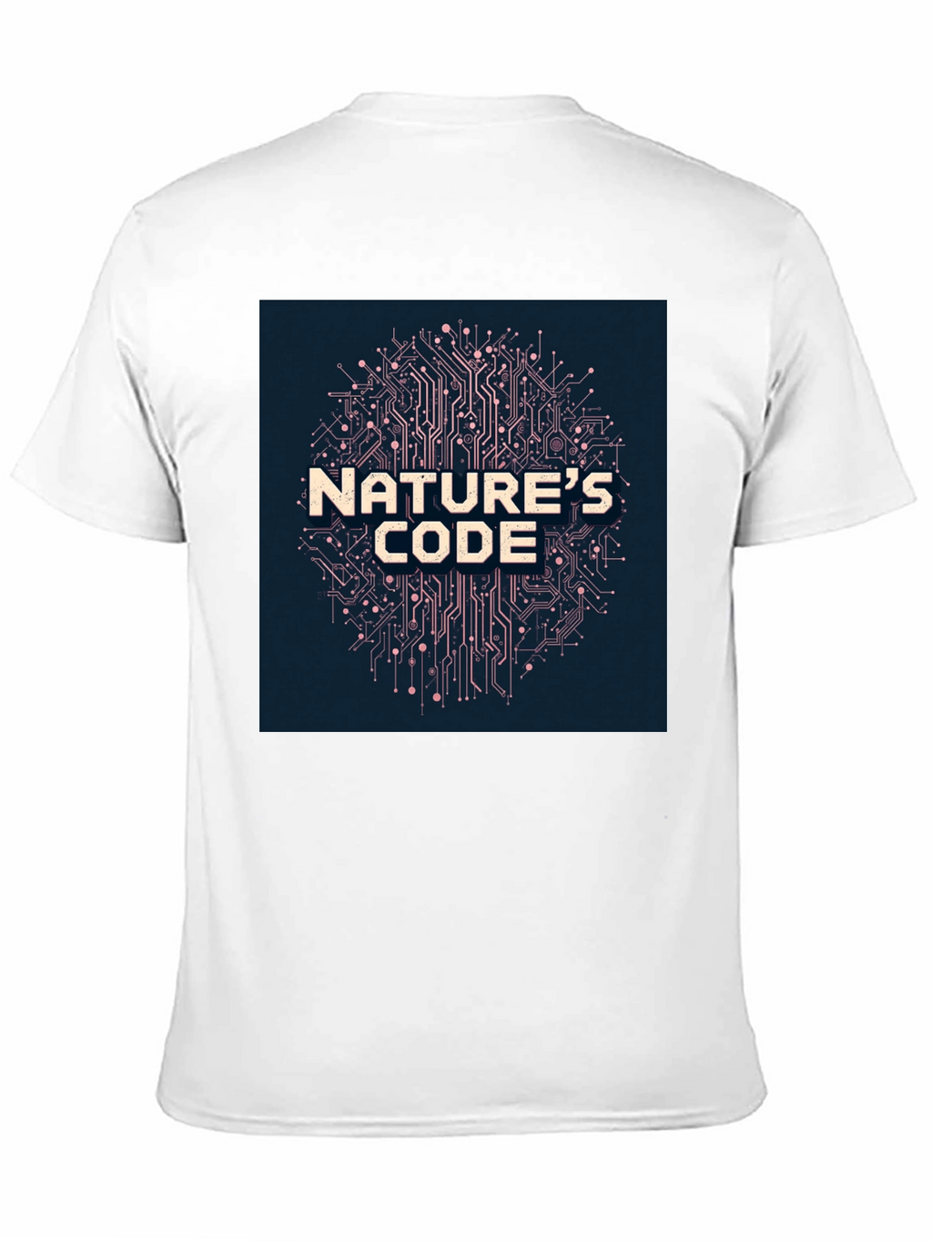 Natures Code Black T-Shirt - Tech Inspired Design