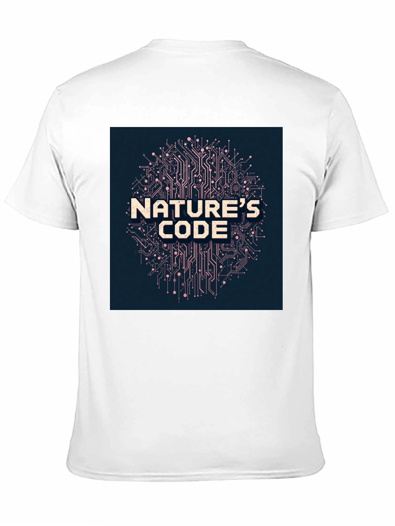 Natures Code Black T-Shirt - Tech Inspired Design