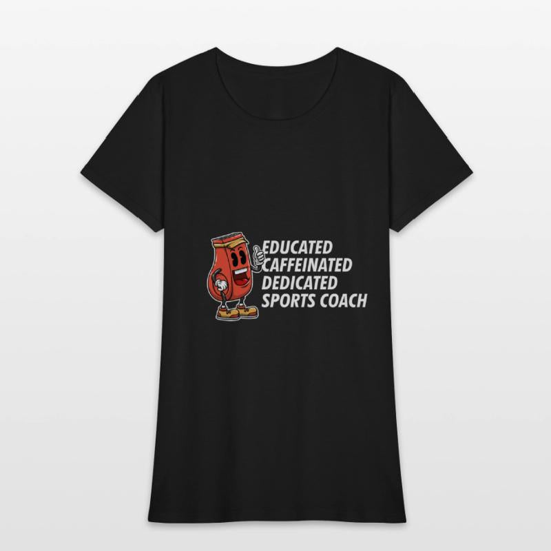 Educated Dedicated Caffeinated Sports Coach Games