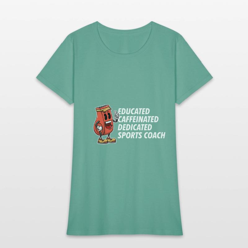 Educated Dedicated Caffeinated Sports Coach Games