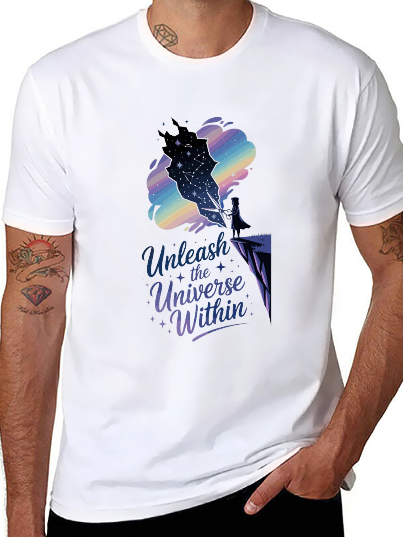 Unleash the Universe Within Black Tee