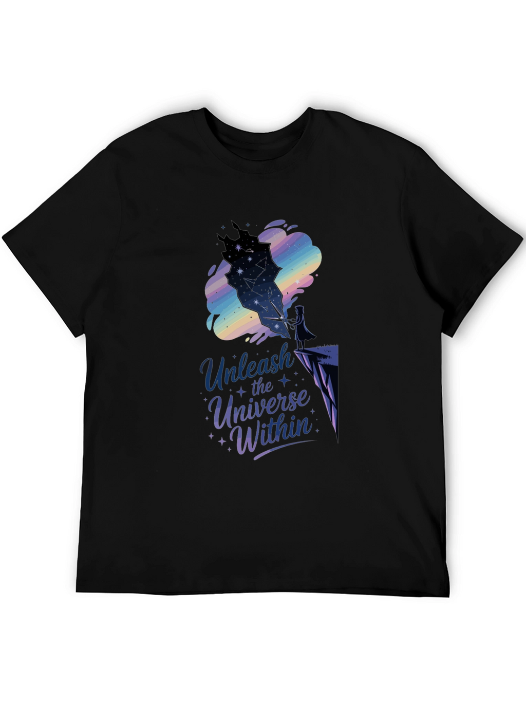 Unleash the Universe Within Black Tee