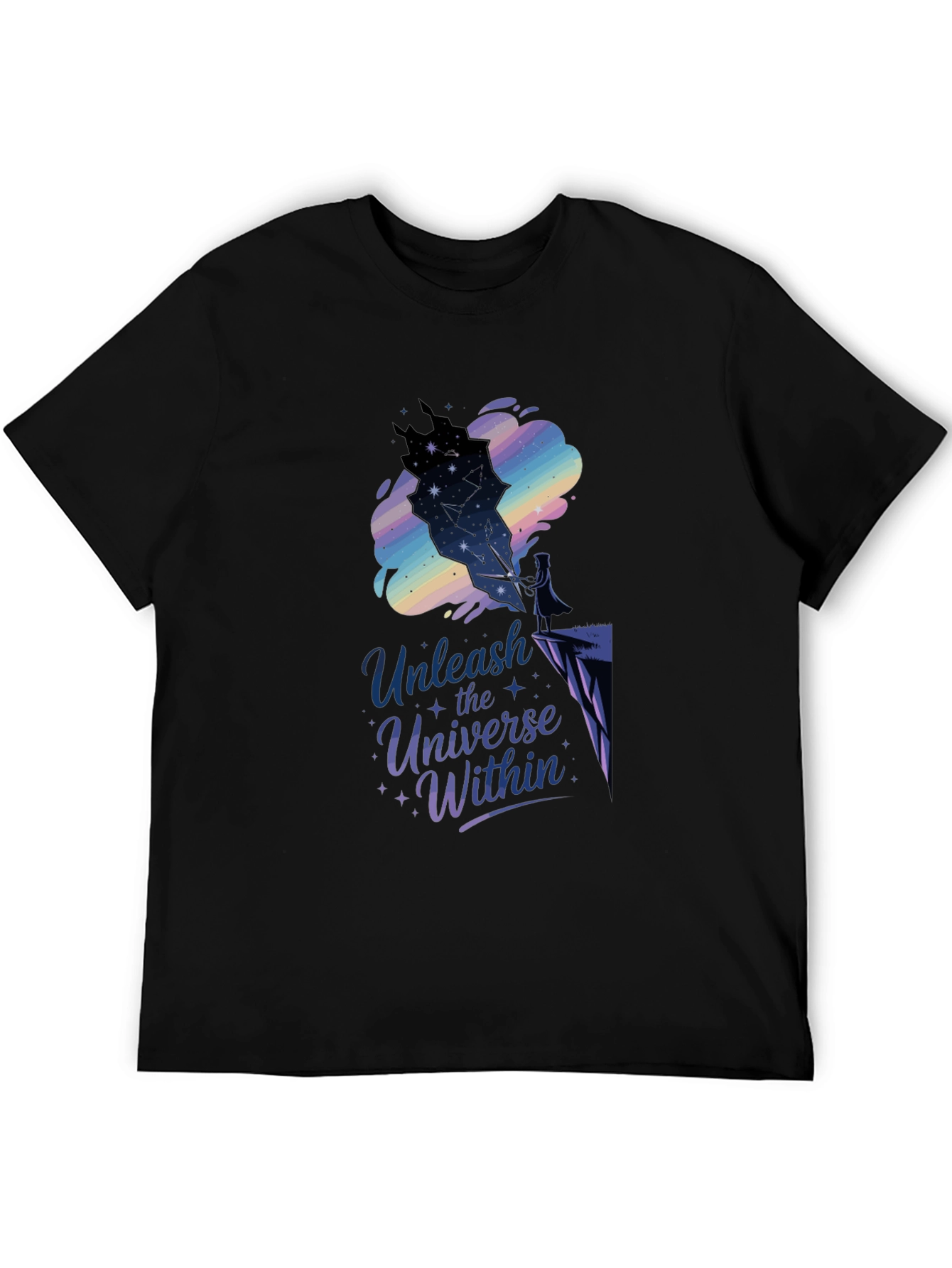 Unleash the Universe Within Black Tee