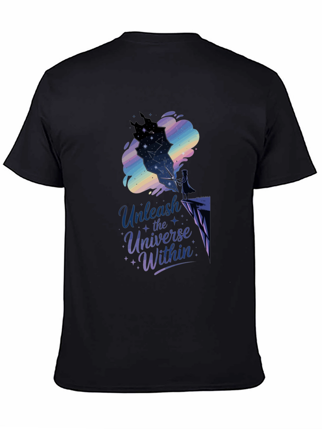 Unleash the Universe Within Black Tee