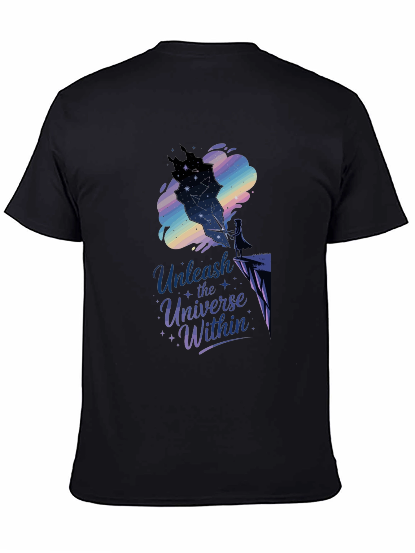 Unleash the Universe Within Black Tee