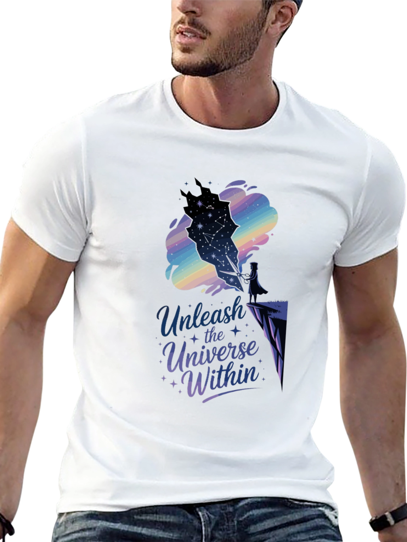 Unleash the Universe Within Black Tee