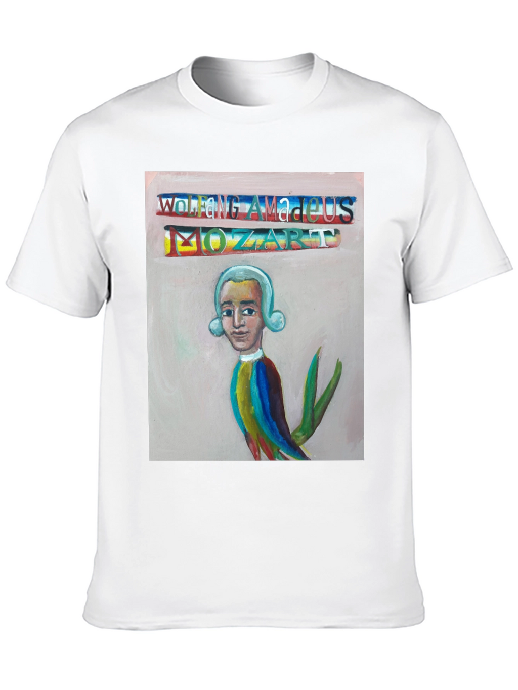 Mozart Portrait T-Shirt - Unique Artistic Design